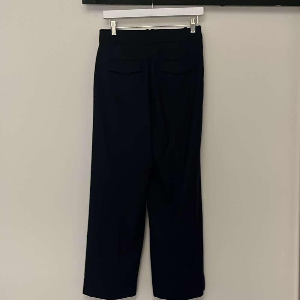 NWOT J.Crew | Essential wide leg pant in Italian city wool crepe | Navy Blue - Picture 4 of 13